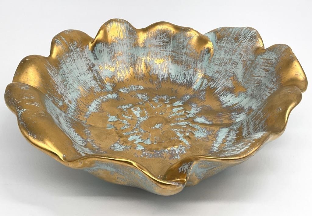 Stangl Pottery Antique Gold Flower Bowl