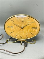 Smiths Sectric wood face mantel clock