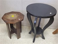 Lot of 2 Wood Planter Tables