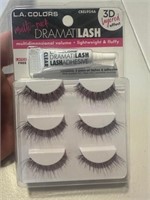 LA Colors Dramatilash Multipack Lash Kit with Glue