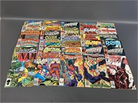 Approx 35 Marvel comic books