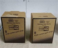 Two packs of champion carded spark plugs