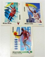 Three 1991 Michael Jordan Skybox Basketball Cards