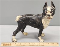 Boston Terrier Dog Cast Iron Doorstop