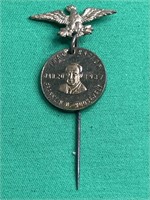 Franklin D Roosevelt 1937 Inauguration Hat Pin