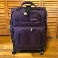 Leisure Purple Rolling Luggage Suitcase