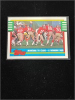 1990 TOPPS HOF Joe Montana Card