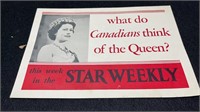 Vintage Queen Elizabeth Poster For HRH Visit