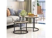 BOFENG Industrial Round Coffee Tables/Stacking