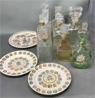 Decanters & Presidential Plates