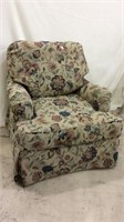 Broyhill Floral Upholstered Over Stuffed Chair