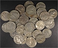 (37) FULL DATE 20s & EARLY 30s DATES BUFF NICKELS