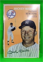 Mickey Mantle Card Print -1990 Geo Graphics, 36" T