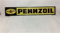 Pennzoil Tin Sign, 24" x 4"
