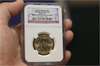 NGC Graded One Dollar Gold Plated Coin