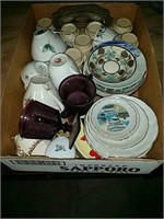 Box of cups and saucers