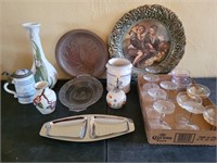 Plates, trays, stemware, vases