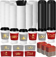 Meanplan Christmas Coffee Cups 12 oz