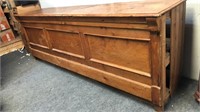 Antique pine country store counter 8 1/2 feet