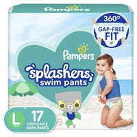 2X Pampers Splashers Swim Diapers Size L 17pk AZ46