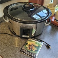 Nice crock pot with book