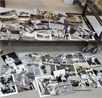 Box of retro tennis photographs