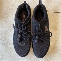 Black Sketchers Flex Soles Shoes