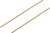 10K GOLD BOX LINK CHAIN NECKLACE, 16g