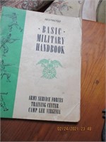 1945 Basic Military Handbook & Cougars Patch