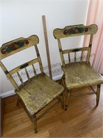 2 vintage dining chairs