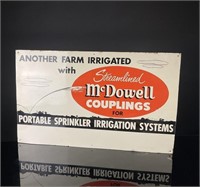 McDowell Couplings Sprinkler System  Farm Sign