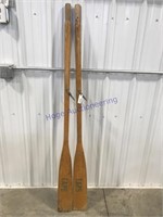 Boat oars, pair, 66" long