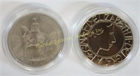 1953 CORONATION COIN + 2003 ROYAL JUBILEE COIN