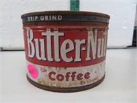 Vintage Butter-Nut Coffee Tin 5" x 3&3/8"