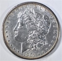 1901-S MORGAN DOLLAR  CH BU