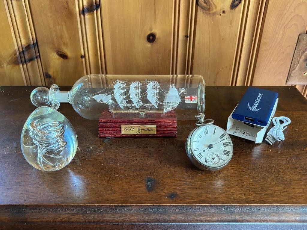 Paperweights, Pocket Watch, Battery Backup