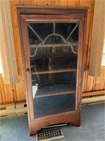 Diminutive Solid Wood Cabinet w/ Glass Door