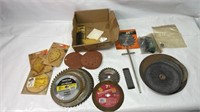 Saw blade grinding blades and Sanding pads
