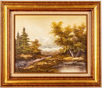 Art Vintage Oil Painting Signed by D. Woodville