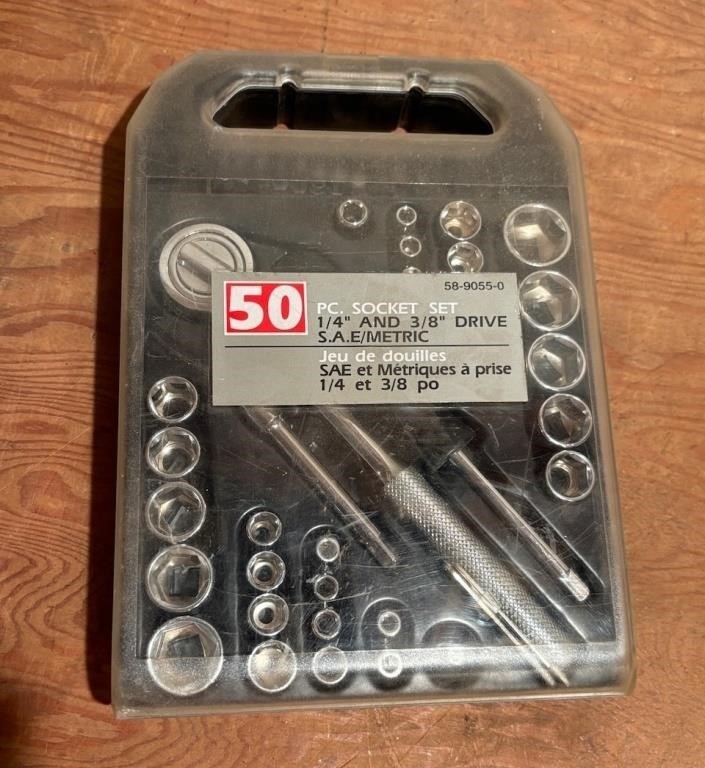 50 Piece Socket Set, in Case