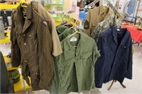 9pc. Military Shirts & Jackets