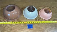 Colored Pyrex bowls