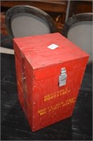 Red Container Part Box ~ Wooden