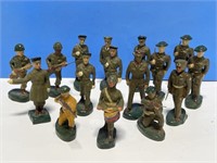 17 Various Toy Solders all wearing " Army "