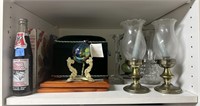 Shelf of Assorted Decorative Items