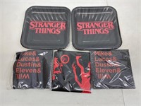 Stranger Things Party Plates Napkin Table Cover