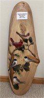 Beautiful, hand carved birds 32" x 11"