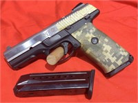 Ruger 9mm Pistol mod SR9 - Added Grips - Orig Box