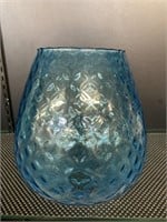 Empoli blue optic glass lamp shade