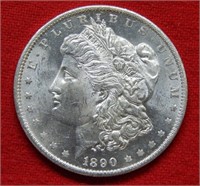 1890 O Morgan Silver Dollar